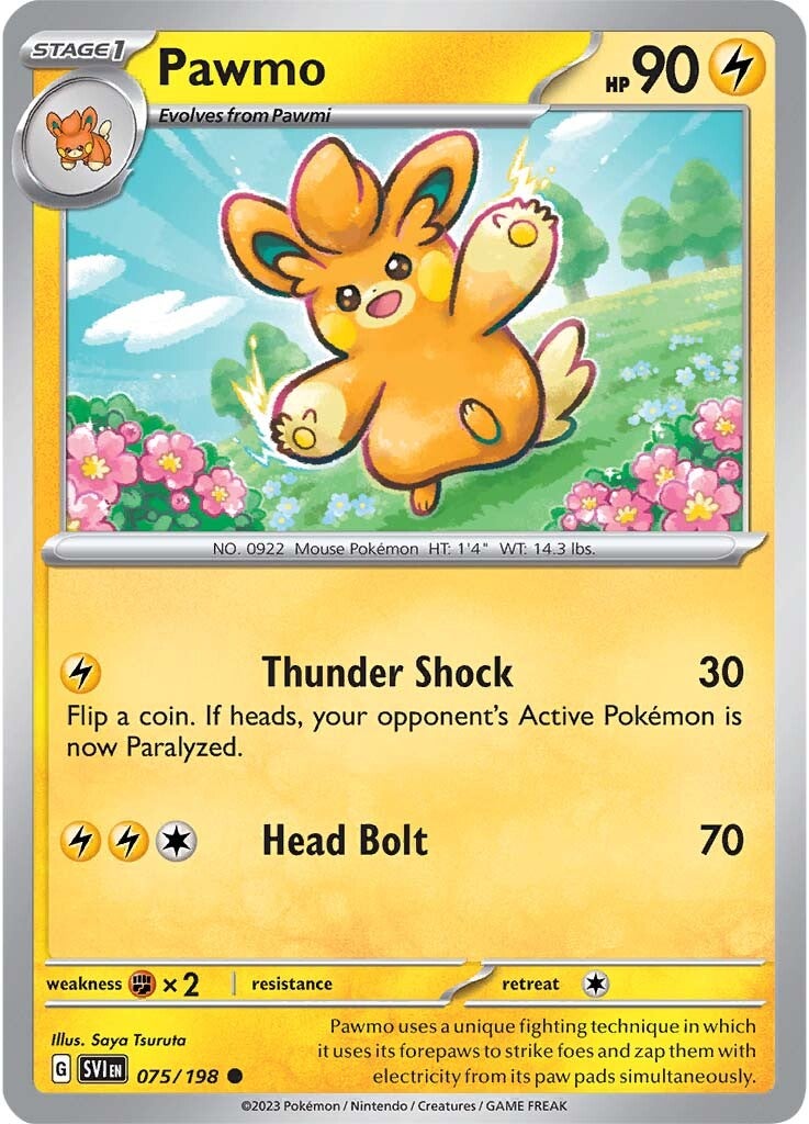 Pawmo (075/198) [Scarlet & Violet: Base Set] | Jomio and Rueliete's Cards and Comics