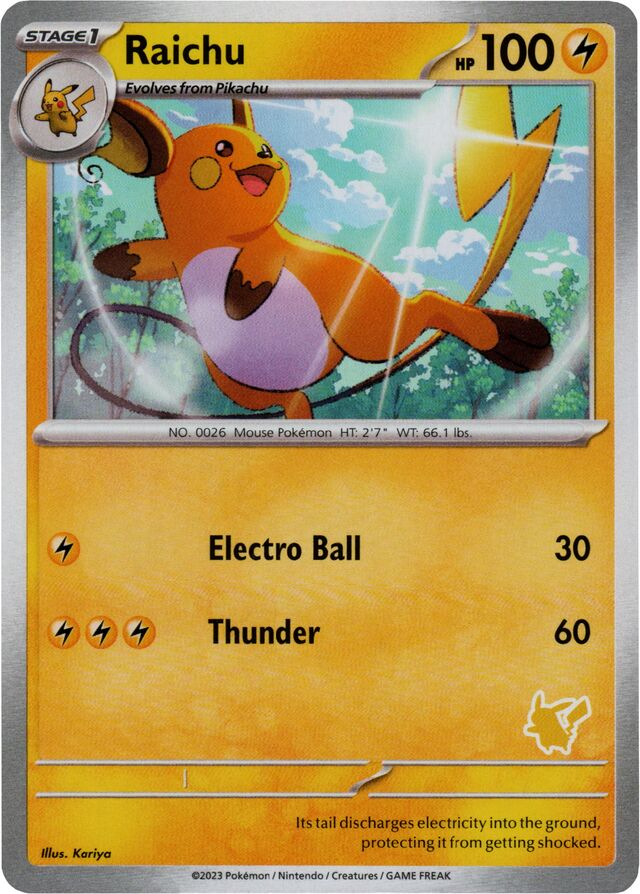 Raichu [My First Battle] | Jomio and Rueliete's Cards and Comics