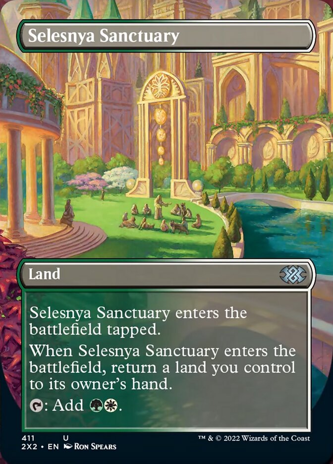 Selesnya Sanctuary (Borderless Alternate Art) [Double Masters 2022] | Jomio and Rueliete's Cards and Comics