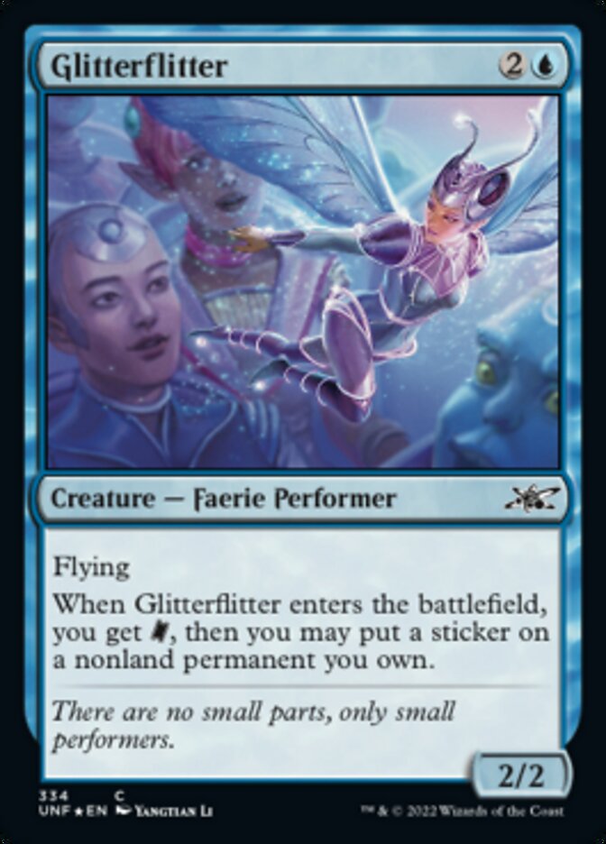 Glitterflitter (Galaxy Foil) [Unfinity] | Jomio and Rueliete's Cards and Comics
