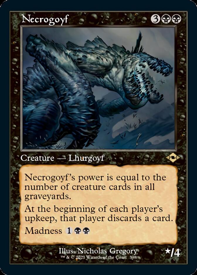 Necrogoyf (Retro Foil Etched) [Modern Horizons 2] | Jomio and Rueliete's Cards and Comics