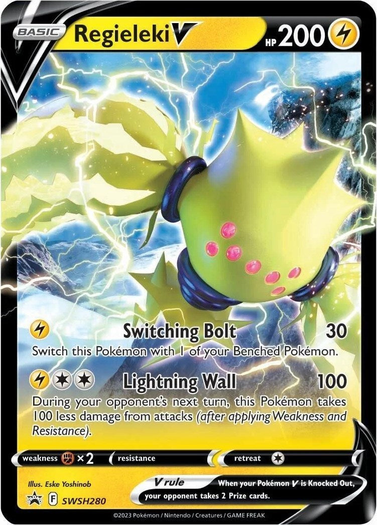 Regieleki V (SWSH280) [Sword & Shield: Black Star Promos] | Jomio and Rueliete's Cards and Comics