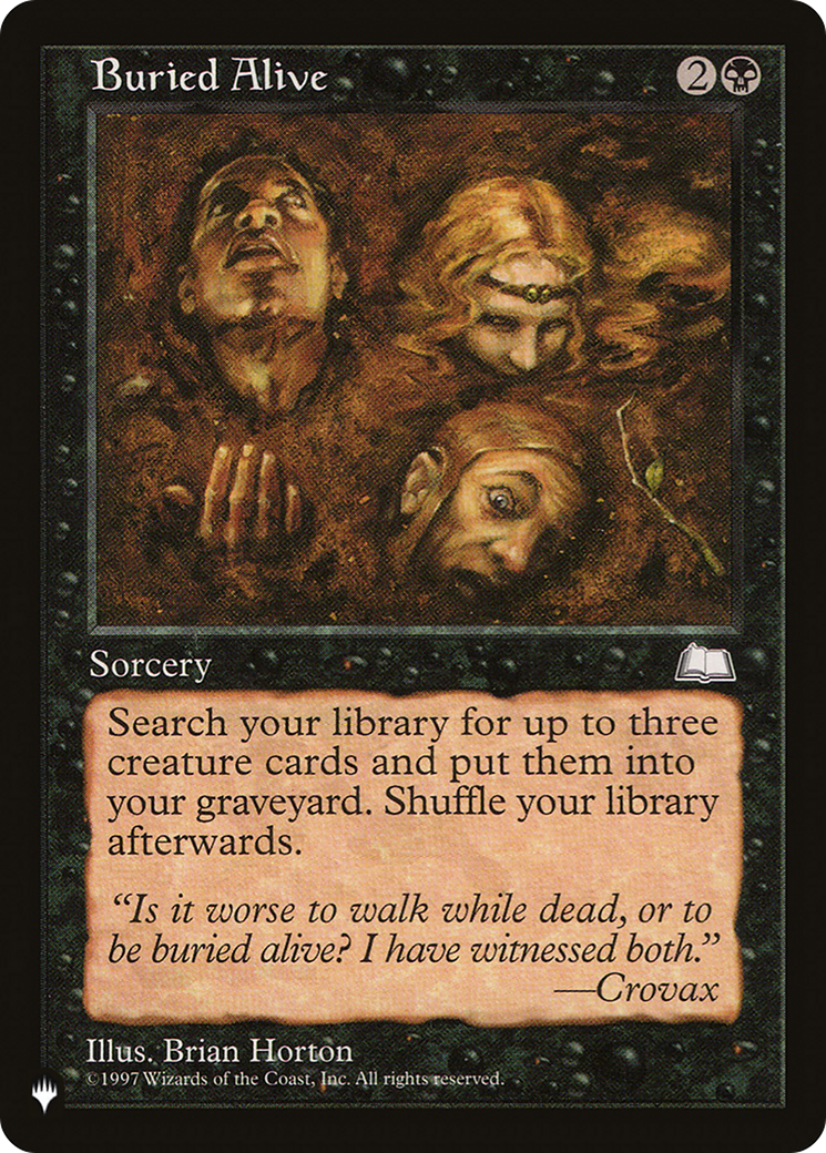 Buried Alive [The List] | Jomio and Rueliete's Cards and Comics