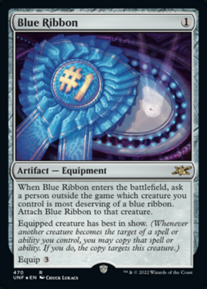 Blue Ribbon (Galaxy Foil) [Unfinity] | Jomio and Rueliete's Cards and Comics