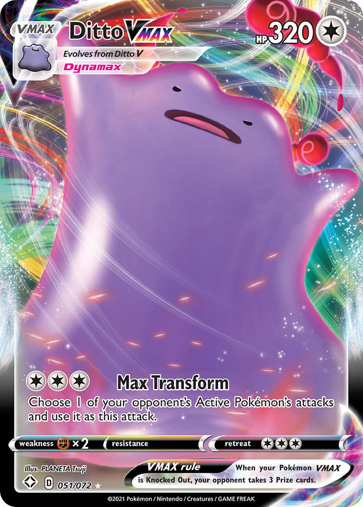 Ditto VMAX (051/072) [Sword & Shield: Shining Fates] | Jomio and Rueliete's Cards and Comics
