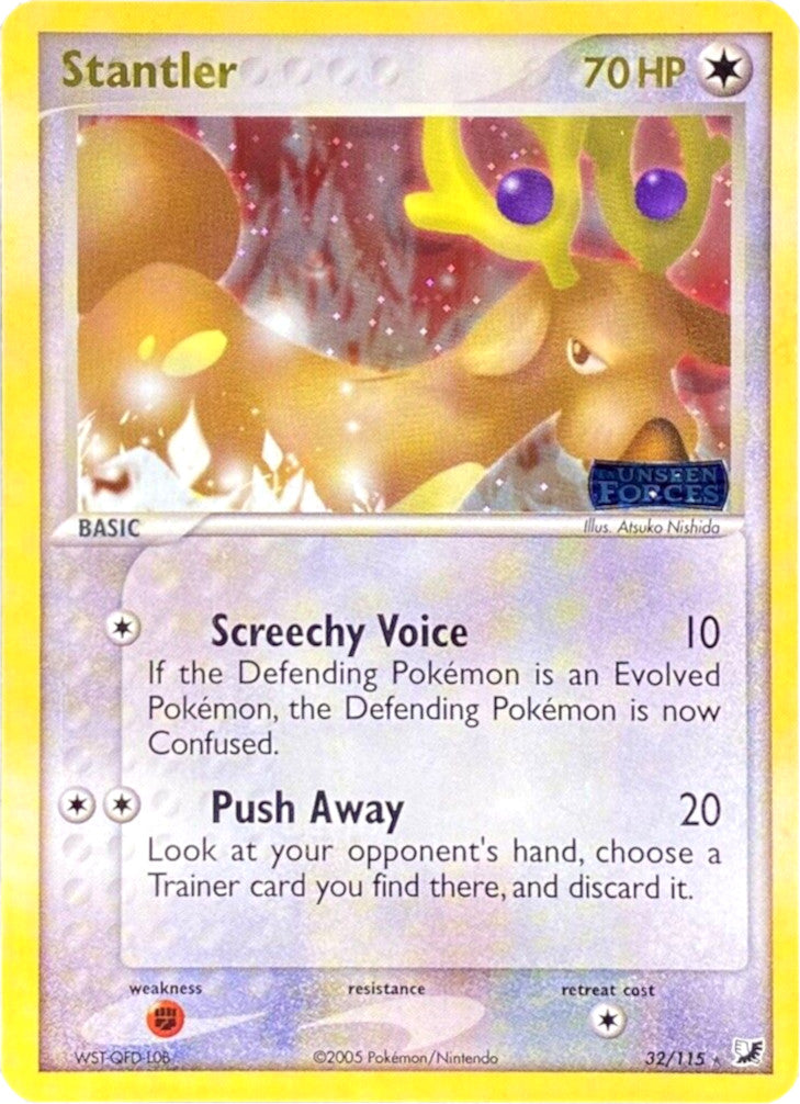 Stantler (32/115) (Stamped) [EX: Unseen Forces] | Jomio and Rueliete's Cards and Comics