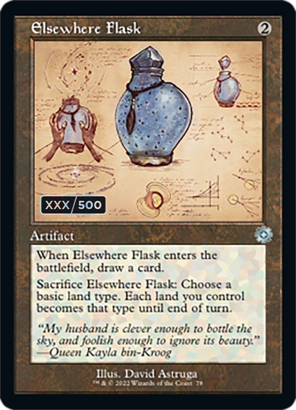 Elsewhere Flask (Retro Schematic) (Serialized) [The Brothers' War Retro Artifacts] | Jomio and Rueliete's Cards and Comics