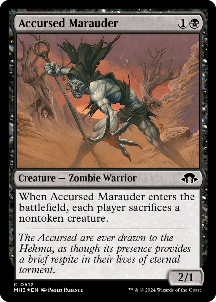 Accursed Marauder (Ripple Foil) [Modern Horizons 3] | Jomio and Rueliete's Cards and Comics