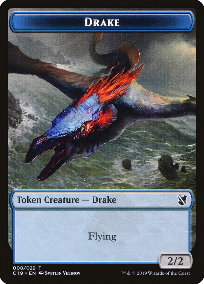 Drake Token [Commander 2019 Tokens] | Jomio and Rueliete's Cards and Comics