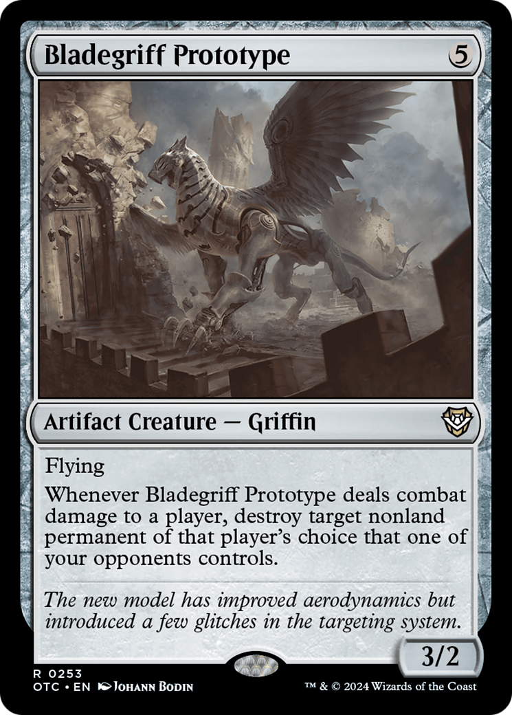 Bladegriff Prototype [Outlaws of Thunder Junction Commander] | Jomio and Rueliete's Cards and Comics