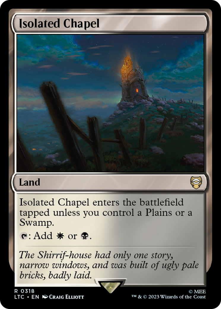 Isolated Chapel [The Lord of the Rings: Tales of Middle-Earth Commander] | Jomio and Rueliete's Cards and Comics