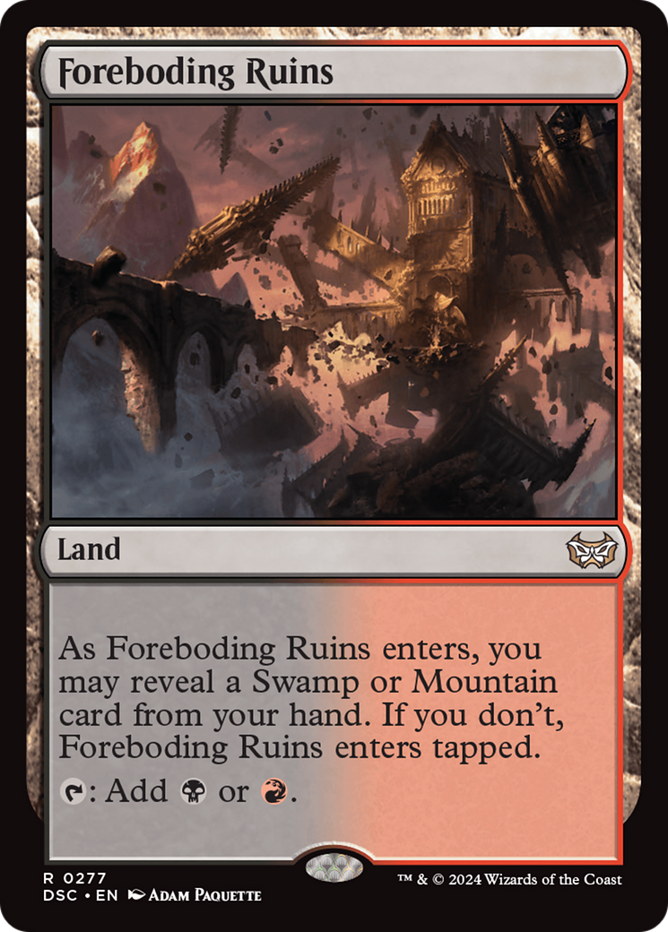 Foreboding Ruins [Duskmourn: House of Horror Commander] | Jomio and Rueliete's Cards and Comics