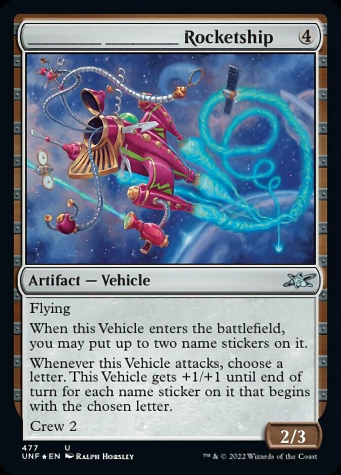 _____ _____ Rocketship (Galaxy Foil) [Unfinity] | Jomio and Rueliete's Cards and Comics