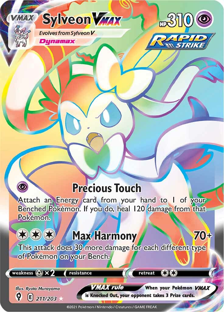 Sylveon VMAX (211/203) [Sword & Shield: Evolving Skies] | Jomio and Rueliete's Cards and Comics