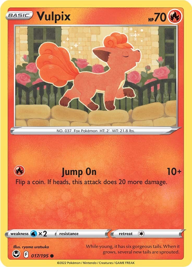 Vulpix (017/195) [Sword & Shield: Silver Tempest] | Jomio and Rueliete's Cards and Comics