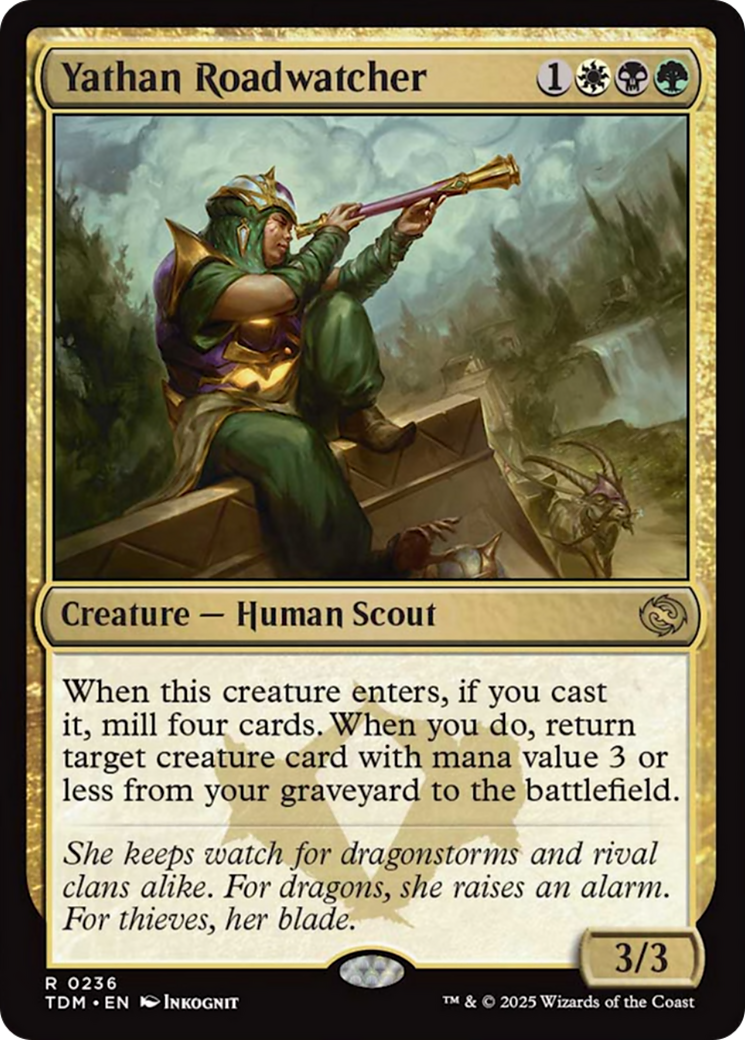 Yathan Roadwatcher [Tarkir: Dragonstorm] | Jomio and Rueliete's Cards and Comics