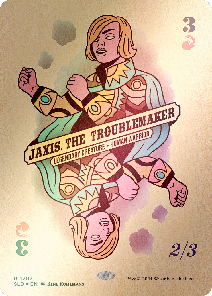 Jaxis, the Troublemaker (Rainbow Foil) [Secret Lair Drop Series] | Jomio and Rueliete's Cards and Comics