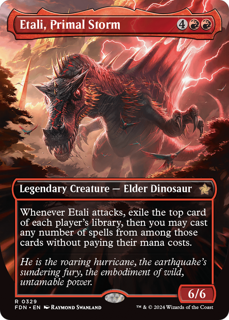 Etali, Primal Storm (Borderless) [Foundations] | Jomio and Rueliete's Cards and Comics