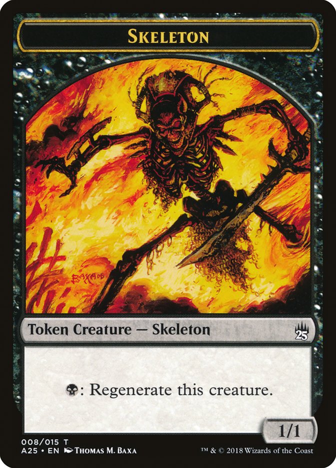 Skeleton Token [Masters 25 Tokens] | Jomio and Rueliete's Cards and Comics