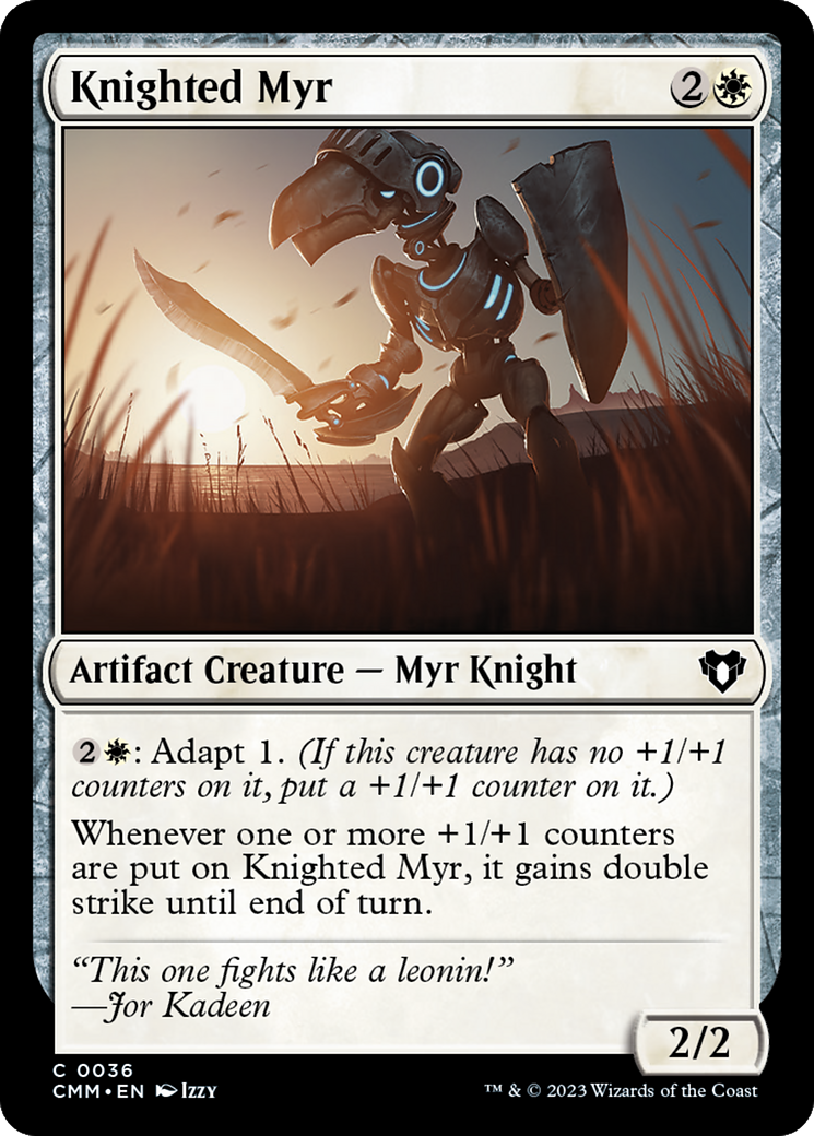 Knighted Myr [Commander Masters] | Jomio and Rueliete's Cards and Comics