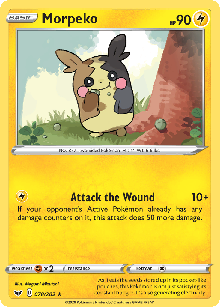 Morpeko (078/202) [Sword & Shield: Base Set] | Jomio and Rueliete's Cards and Comics