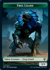 Frog Lizard // Elephant Double-Sided Token [Commander 2021 Tokens] | Jomio and Rueliete's Cards and Comics