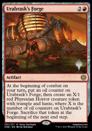Urabrask's Forge (Promo Pack) [Phyrexia: All Will Be One Promos] | Jomio and Rueliete's Cards and Comics