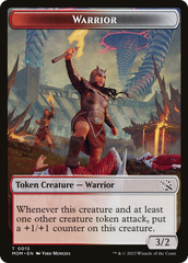 Warrior // Thopter Double-Sided Token [March of the Machine Tokens] | Jomio and Rueliete's Cards and Comics