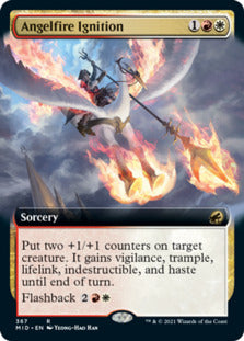 Angelfire Ignition (Extended Art) [Innistrad: Midnight Hunt] | Jomio and Rueliete's Cards and Comics