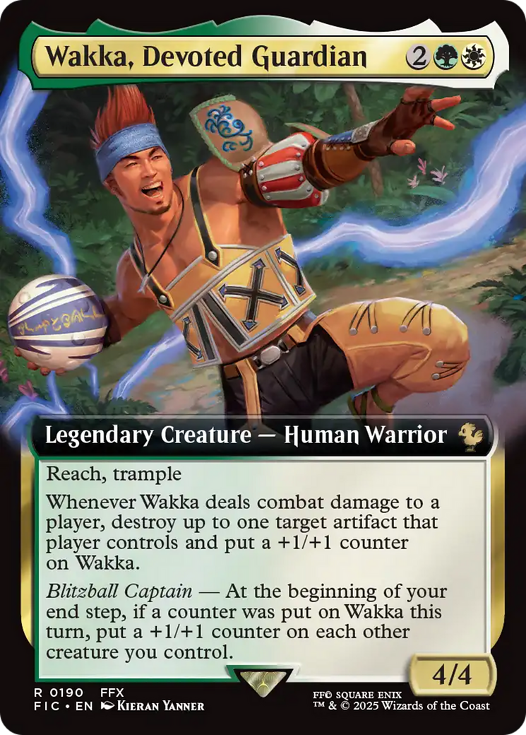 Wakka, Devoted Guardian (Extended Art) [FINAL FANTASY Commander] | Jomio and Rueliete's Cards and Comics