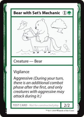 Bear with Set's Mechanic (2021 Edition) [Mystery Booster Playtest Cards] | Jomio and Rueliete's Cards and Comics