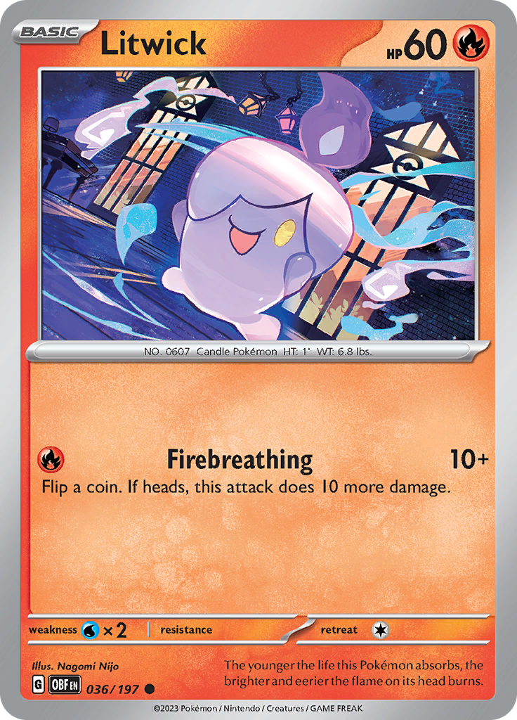 Litwick (036/197) [Scarlet & Violet: Obsidian Flames] | Jomio and Rueliete's Cards and Comics