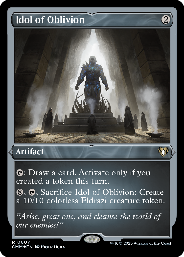 Idol of Oblivion (Foil Etched) [Commander Masters] | Jomio and Rueliete's Cards and Comics