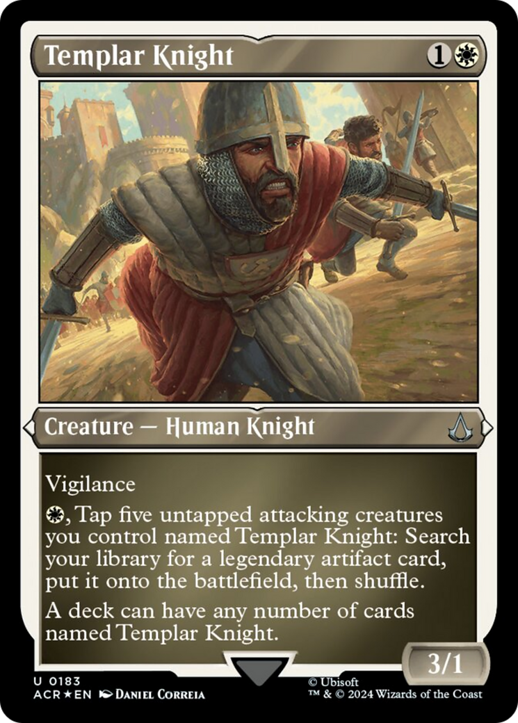 Templar Knight (Foil Etched) [Assassin's Creed] | Jomio and Rueliete's Cards and Comics