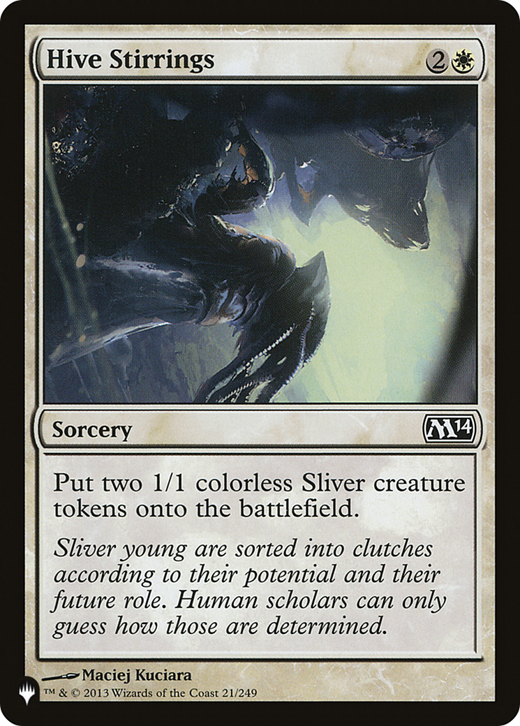 Hive Stirrings [The List] | Jomio and Rueliete's Cards and Comics