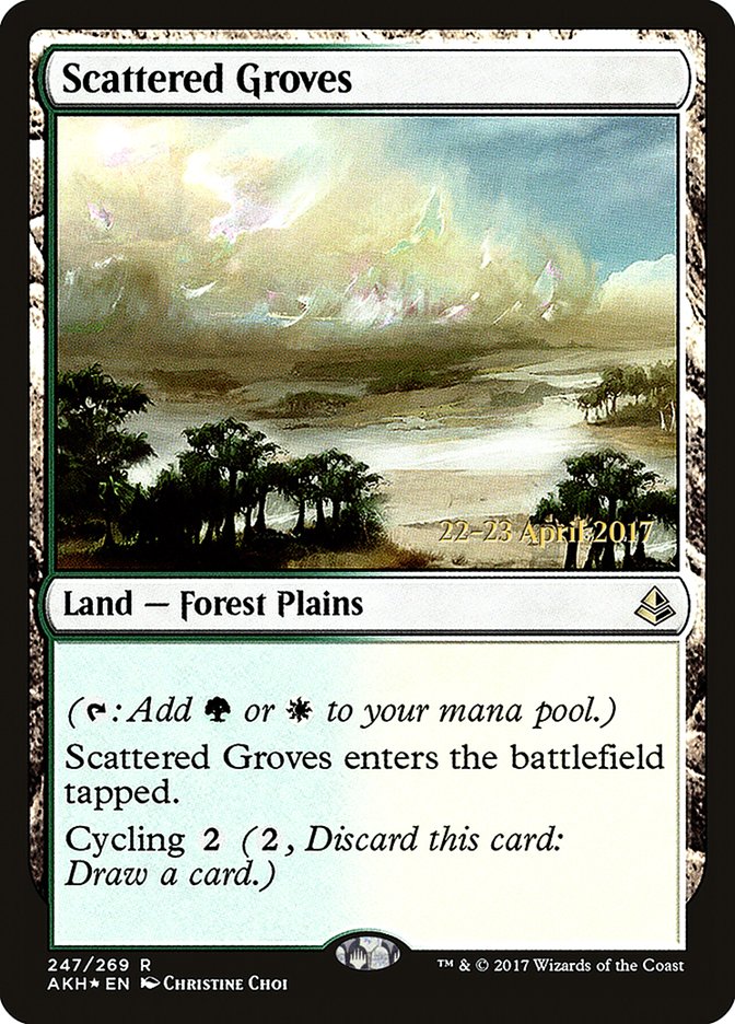 Scattered Groves [Amonkhet Prerelease Promos] | Jomio and Rueliete's Cards and Comics