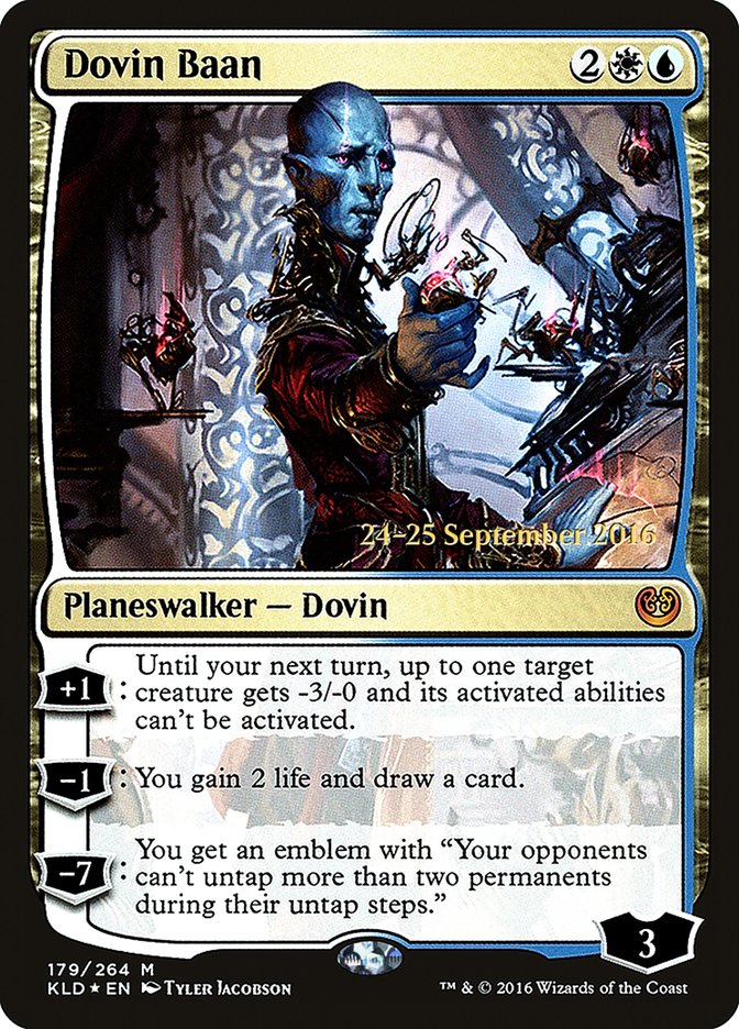 Dovin Baan [Kaladesh Prerelease Promos] | Jomio and Rueliete's Cards and Comics