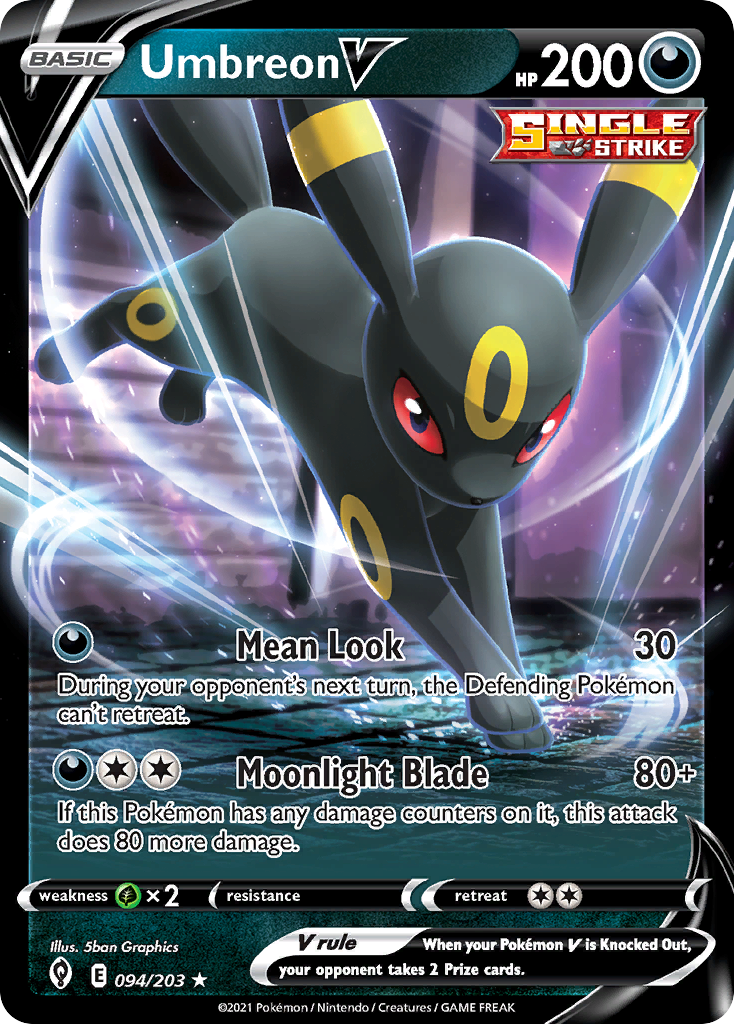 Umbreon V (094/203) (Intro Deck) [Sword & Shield: Evolving Skies] | Jomio and Rueliete's Cards and Comics