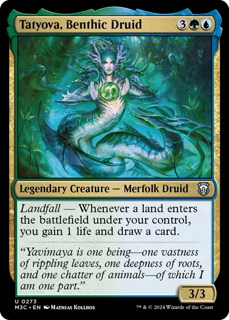 Tatyova, Benthic Druid (Ripple Foil) [Modern Horizons 3 Commander] | Jomio and Rueliete's Cards and Comics