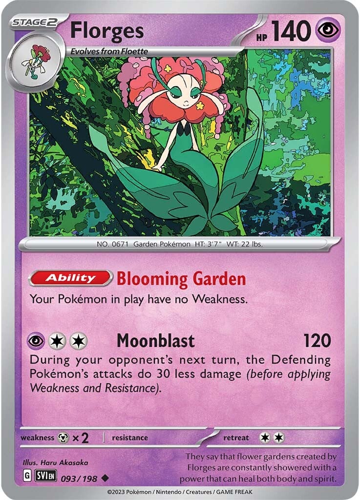 Florges (093/198) [Scarlet & Violet: Base Set] | Jomio and Rueliete's Cards and Comics