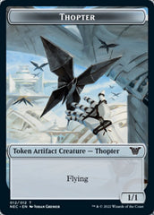 Thopter // Spirit (002) Double-Sided Token [Kamigawa: Neon Dynasty Commander Tokens] | Jomio and Rueliete's Cards and Comics