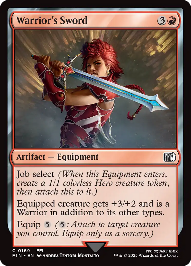 Warrior's Sword [FINAL FANTASY] | Jomio and Rueliete's Cards and Comics