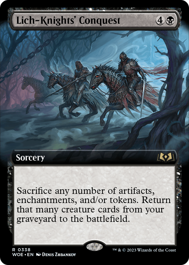 Lich-Knights' Conquest (Extended Art) [Wilds of Eldraine] | Jomio and Rueliete's Cards and Comics