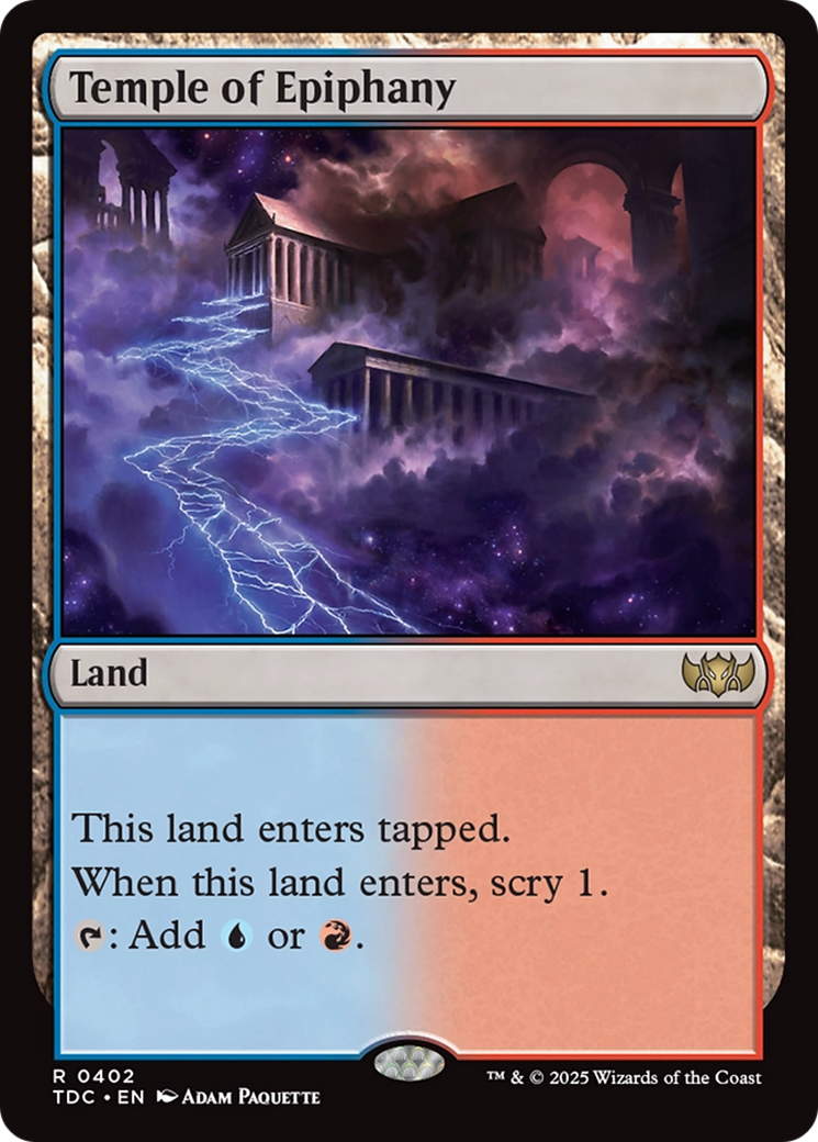 Temple of Epiphany [Tarkir: Dragonstorm Commander] | Jomio and Rueliete's Cards and Comics