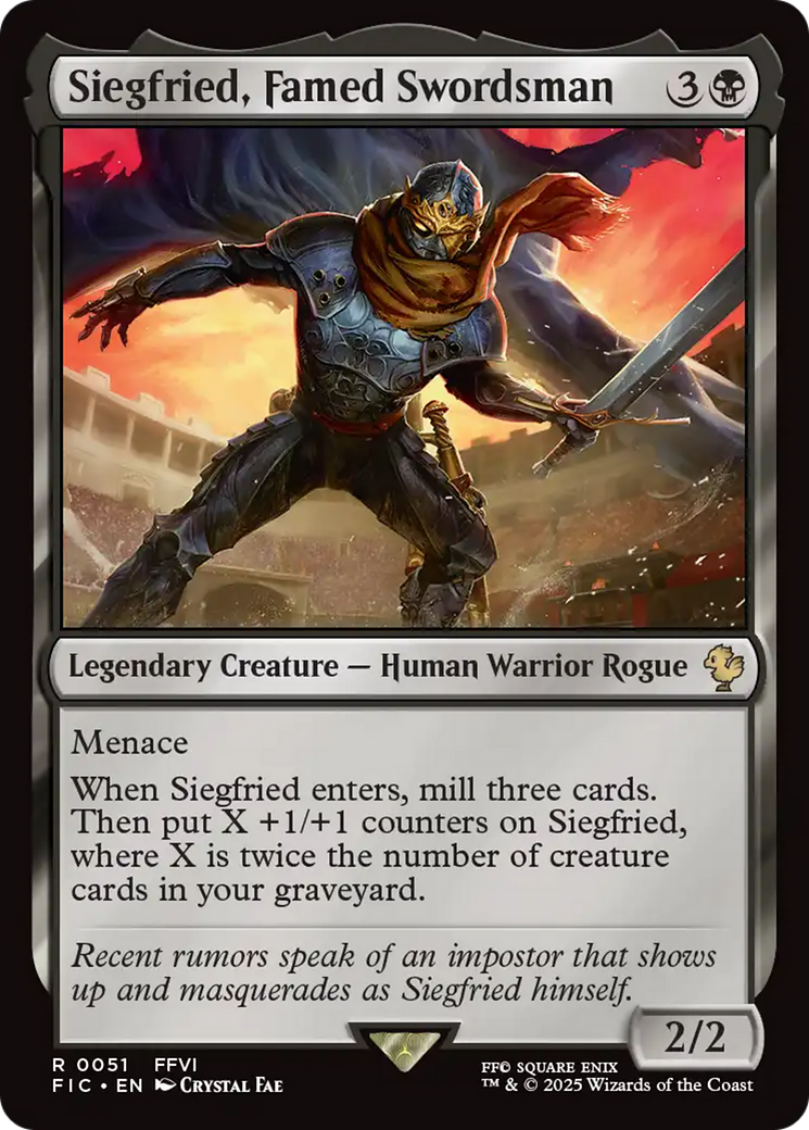 Siegfried, Famed Swordsman [FINAL FANTASY Commander] | Jomio and Rueliete's Cards and Comics
