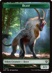 Beast (0010) // Servo Double-Sided Token [Aetherdrift Commander Tokens] | Jomio and Rueliete's Cards and Comics