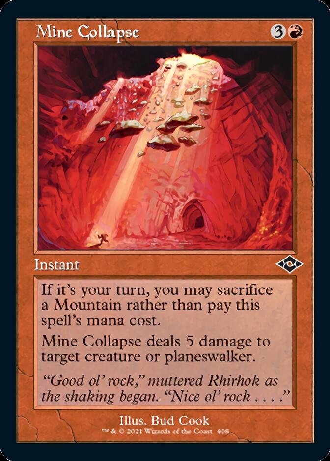 Mine Collapse (Retro Foil Etched) [Modern Horizons 2] | Jomio and Rueliete's Cards and Comics