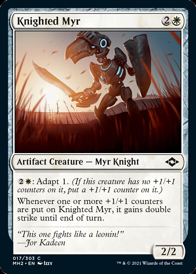 Knighted Myr [Modern Horizons 2] | Jomio and Rueliete's Cards and Comics