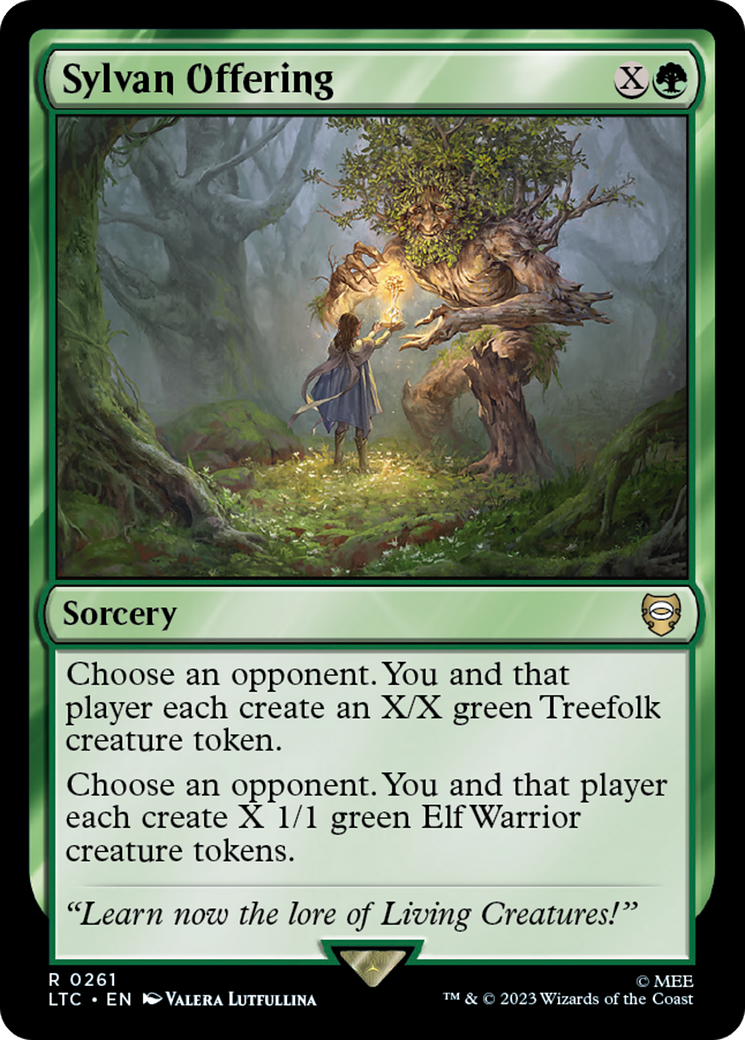 Sylvan Offering [The Lord of the Rings: Tales of Middle-Earth Commander] | Jomio and Rueliete's Cards and Comics
