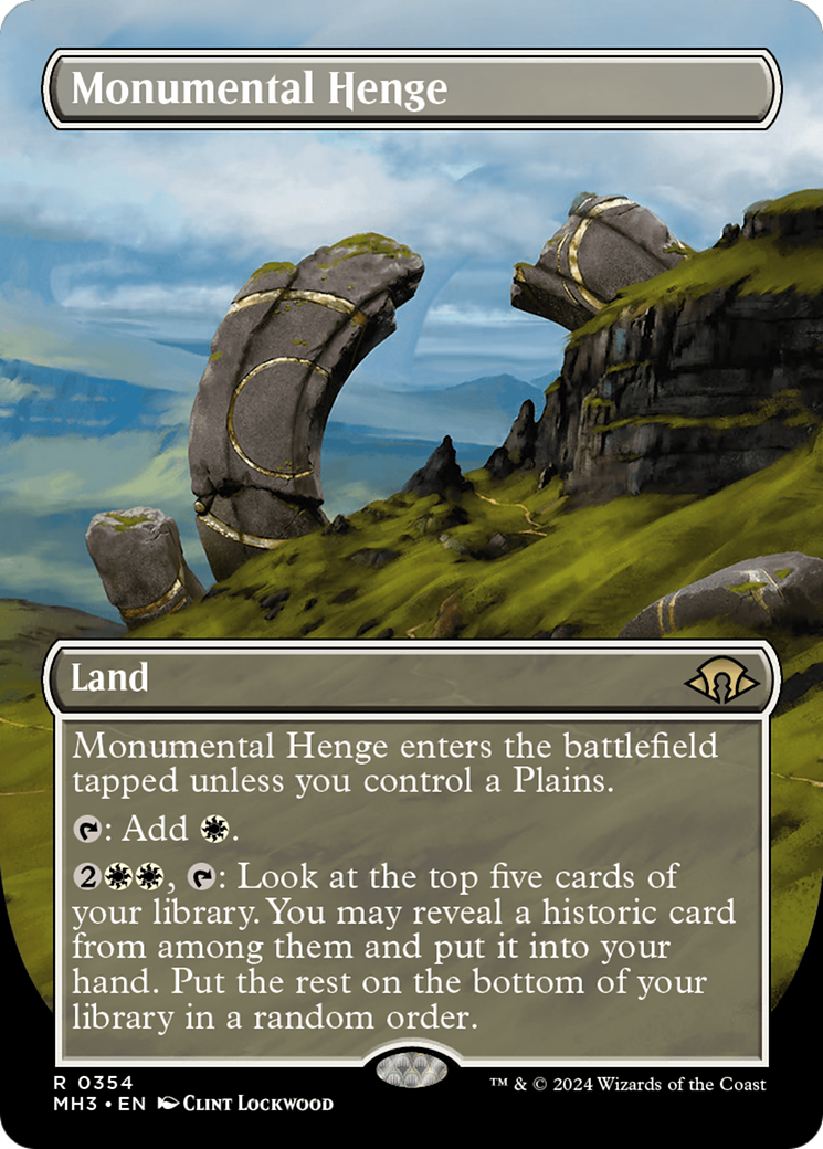 Monumental Henge (Borderless) [Modern Horizons 3] | Jomio and Rueliete's Cards and Comics